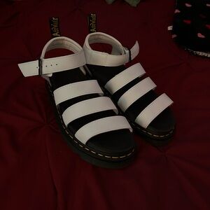 Dr. Marten’s White Platform Sandal